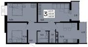 3-х комнатная квартира